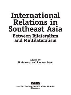 cover image of International relations in Southeast Asia